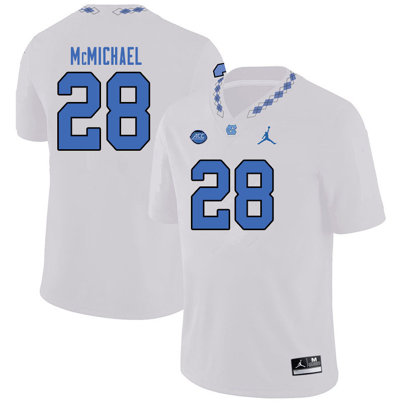Jordan Brand Men #28 Kyler McMichael North Carolina Tar Heels College Football Jerseys Sale-White